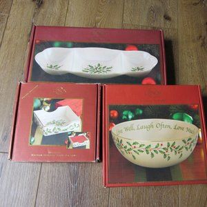 Lenox Holiday Serveware Set (3pcs) NIBWT
